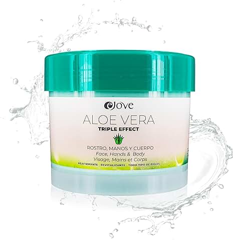 EJOVE Crema Aloe Vera - Crema Hidratante Facial Mujer o Hombre - Crema Hidratante Corporal - Crema Manos, con Propiedades Crema Anticelulitica, 500ml  