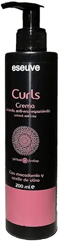 Eseuve Profesional Crema de Rizos Styling Form. con Macadamia y Aceite de Oliva, Transparente, 200 Mililitros  