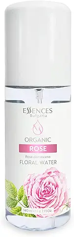 Essences Bulgaria | Agua Floral de Rosas Bio 140ml | Rosa Damascena | 100% Puro y Natural | Bruma de Belleza Refrescante Antiedad | Sin Alcohol | Desmaquillador | Hidratante | Vegano  