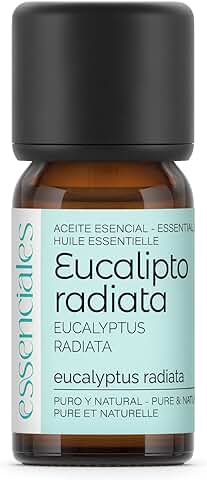 Essenciales - Aceite Esencial de Eucalipto Radiata BIO, 100% Puro, 10 ml | Aceite Esencial Eucalyptus Radiata Ecológico  