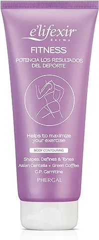 E'LIFEXIR Fitness - Gel Remoldeador | Crema Corporal Reafirmante | Gel Remodelador | Estiliza, Define Y Tonifica | Potencia Los Resultados Del Deporte | Café Verde Y C.P Carnitina – 200ml  