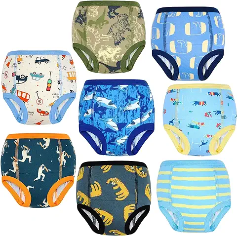 FLYISH DIRECT Calzones de Entrenamiento niño de Algodón Pañal de Aprendizaje Bragas de Aprendizaje 2-6 años