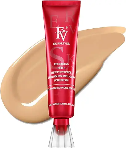 FV Base de Maquillaje Líquida Hidratante, Hydrating Foundation Acabado Natural, Flawless Finish Base de Maquillaje Para Pieles Seca y Normal, Fórmula Vegana, Beige, 30 ml  
