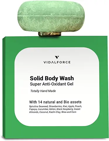 Gel Solido Cuerpo Ultra Duro Equivale a 3000 ml Artesanal 100% Natural y BIO I Jabon Neutro Pastilla sin Sulfatos ni Químicos I Pastilla Jabon con pH Neutro I Jabon Biodegradable. 85g  