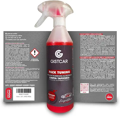 GISTCAR Limpia Sofa y Limpia Tapicerías Coche con Exquisito Olor: Dos Soluciones de Limpieza en uno para Mantener tu Hogar y tu Vehículo Impecables  
