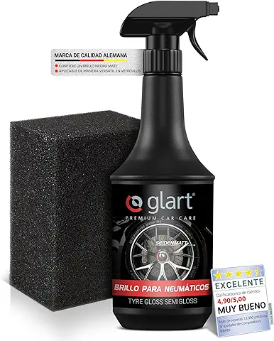 Glart 451RK Reavivador y Protector de goma y Plástico para Coche, Acabado mate Satinado, 1000ml, Incluye Esponja de Aplicación.  