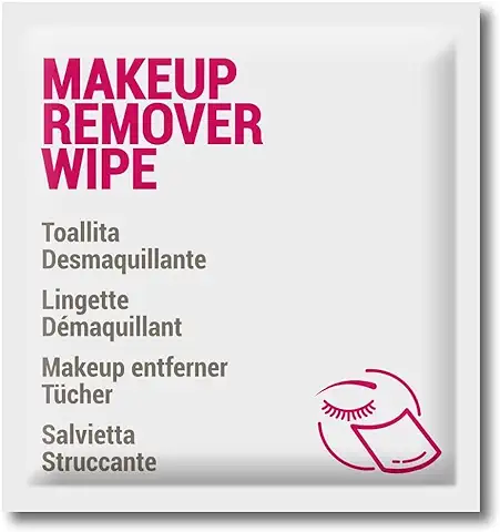 GPQ - Toallita Desmaquillante de Cara | Caja con 250 Unidades | Amenities Limpiador Facial | Hidratante - Piel Suave - Sin Parabenos - Biodegradable | Húmedas y Desechables | Hotel, AirBnB, Viaje  