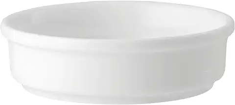 H&h Crema Catalana in Porcellana Bianca 11x3 cm  