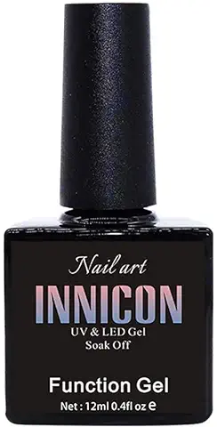 INNICON Function Refuerzo Gel 12ml, UV LED Soak-Off Semi-Permanente Ecológico Gel de Esmalte de Uñas Arte de Uñas Función de Manicura Gel Reforzado  