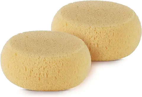 Jané Esponja Hidrófila, 2 Unidades, Suave, Especial Recién Nacido, Higiene Bebé, Natural  
