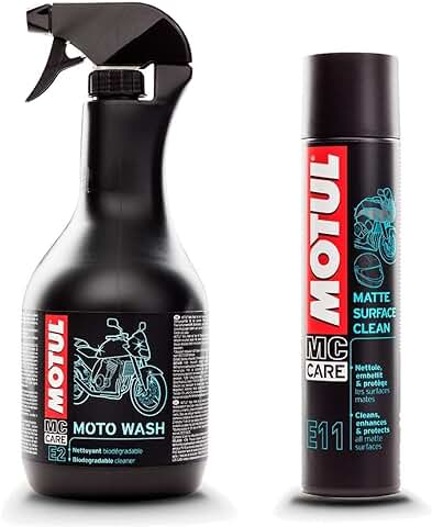Kit Jabón Lavado MotoWash+ Limpiador de Superficies Mate - MC Care™ E2+E11  