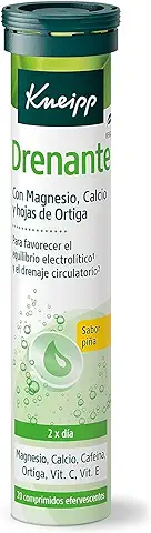 Kneipp, Vitamina Drenante con Magnesio, Calcio, Cafeína, Vitaminas E y C y Ortiga, Ideal para Reducir la Celulitis, Retención de Líquidos y Piernas Cansadas, Efecto Diurético, 20 Comprimidos