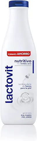 Lactovit - Gel de Ducha Nutritivo e Hidratante, Piel Fuerte y Joven, Textura Cremosa y Ligera, Formulado con Protein Calcium, Uso Diario, Para Pieles Normales y Secas - 750 ml  