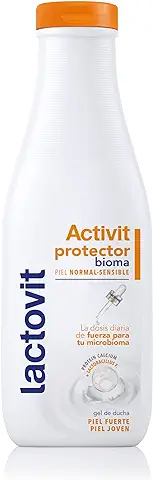 Lactovit - Gel de Ducha Protector Activit, Cuida el Microbioma, Hidrata, Nutre y Protege, Piel Fuerte y Joven, Textura Cremosa, con Protein Calcium y Lactobacillus F, para Pieles Sensibles - 550 ml  