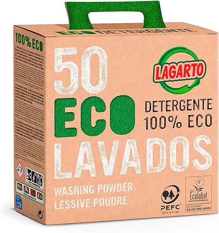 Lagarto Maleta Ecológica 50 Lavados - Pack De 4 X 2550 Gr, Ecologica, 10200 Grams  