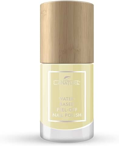 LaNature Esmalte de Uñas a base de Agua, Color Amarillo Pastel, Vegano, con base Acuosa, Esmalte de Uñas, flor de Algodón, 10 ml  