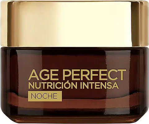 L'Oreal Paris Men Expert Age Perfect Nutrición Intensa - Crema Rica Reparadora de Noche para Pieles Maduras y Desnutridas - 50 ml  