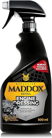 Maddox Detail - Engine Dressing 500ml | Abrillantador Coche Recubrimientos | Hidratador de Plásticos Coche e Hidratador de Gomas Coche | Limpiador Motor Coche | Abrillantador Plasticos Coche  