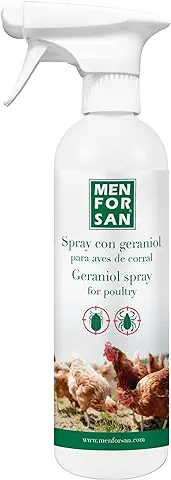 Menforsan Spray Anti Insectos para Aves Corral | Repelente Natural | Contra Todo Tipo de Insectos | con Geraniol | 500ml  