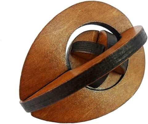 MINGZE Puzzle Madera 3D para Niños, Juegos de Ingenio IQ Juguete Educativos, Juego Logica de para Niños y Adultos, Juguete para el Hogar Oficina Decoración Ecológica Regalo (Yolk)  