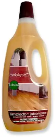 Moblysol Limpiador Jabonoso Clásico para Madera, Parqué/parquet y Tarima Botellas de 1 Lt  