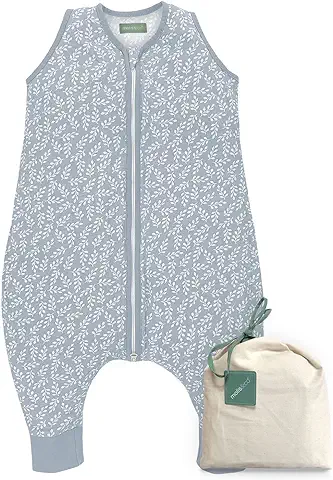 Molis&co. Pijama Burbuja. 0.5 TOG. 3 Años. Ideal para Verano. Blue Garden. 100% Algodón.  