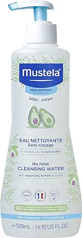 Mustela Agua Limpiadora Sin Enjuague 3 x 500ml  