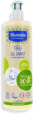MUSTELA Gel Champú Bio 400ml Válvula Dosificadora, Negro, 400 ml (Paquete de 1)  