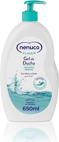 Nenuco Classic Gel de Ducha para Adultos y Niños, Fragancia Original, 650 ml  
