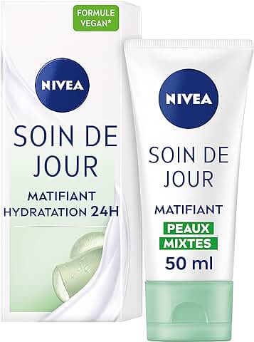 Nivea Cuidado del día 24H Hidratante + Matificante, Piel Mixta, 50ml