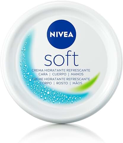 NIVEA Soft (1 x 375 ml), Crema Multiusos con Aceite de Jojoba y Vitamina E, Crema Hidratante Intensiva para el Cuidado de la piel de Cara, Cuerpo y Manos, sin Parabenos  