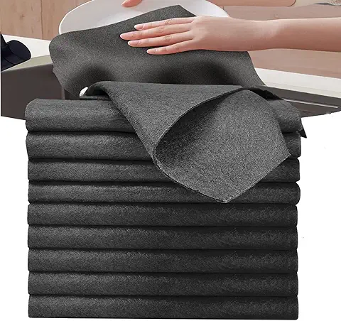 Onezebra Paño De Limpieza Mágico,10 Piezas Espesado Paño Magico Cristales, Paño Magico Cristales Limpiacristales Trapo de Limpieza de Microfibra Reutilizable Sin Rayas para Baño Cocina Coche Vidrio  