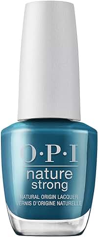 OPI Nature Strong Esmalte Uñas Larga Duración Origen Natural y Vegano Tono Azul, All Heal Queen Mother Earth 15ml  