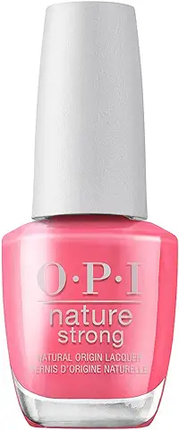 OPI Nature Strong Esmalte Uñas Larga Duración Origen Natural y Vegano Tono Rosa, Big Bloom Energy 15ml  