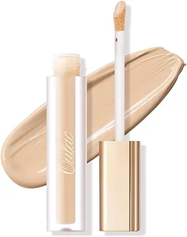 Oulac Corrector Ojeras Maquillaje, Cobertura Media-alta Acabado Mate Natural De Larga Duración, Corrige e Hidrata tu Piel, Vegano, Apto para Todas las Pieles, 3.8ml C02 Ivory  
