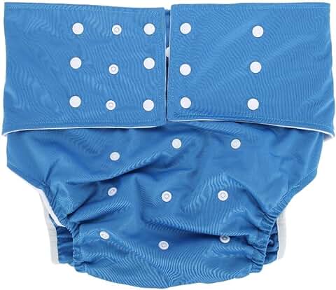 Pañales para Adultos Lavable, Pañales Noche Adultos Reutilizables Contra la Incontinencia, Bolsillo de Doble Apertura Ajustable sin Fugas para Ancianos y Discapacitados(#1)  