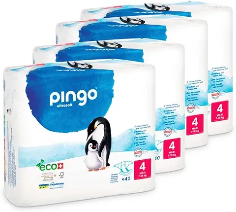 Pack Ahorro Pañales T4 (7-18kg) Pingo 160 Uds  