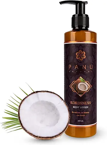 Panu Natural Loción Corporal Coconut - Loción Corporal rica para Pieles muy Secas - Loción Corporal Hidratante de Tailandia - Crema Corporal Natural - Cuidado Corporal Vegano  