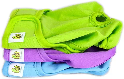 PET MAGASIN Pañales para Perro Lavables (Paquete de 3) – Bandas Reutilizables para Perros, Gatos y Otros Animales Pequeños  