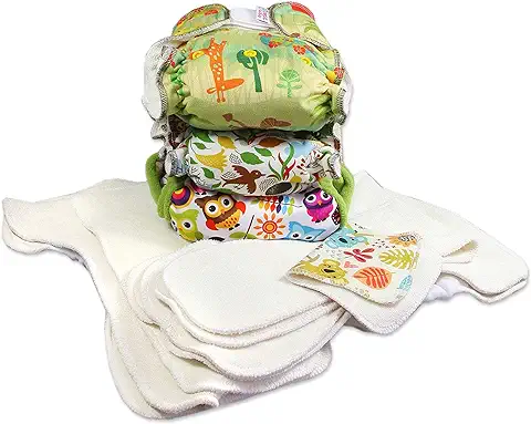 Petit Lulu Kit de Prueba de Talla única | Ajustado + Pañal SIO | Todo en dos Pañales | AI2 | Reutilizable y Lavable | Fabricado en Europa (B)  
