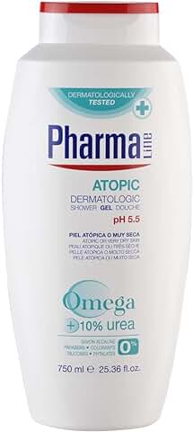 PharmaLine - Gel Dermatologic Atopic - Piel Atópica o muy seca - 750 ml - [paquete de 3]  