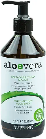 Phytorelax Aloe Vera Limpieza, Regenerando Acción Loción para Sensible Piel - 500 ml