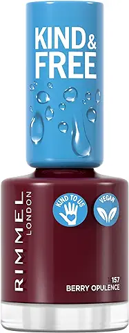 Rimmel Kind & Free Laca de Uñas, Tono 157 Berry Opulence, 8 ml  