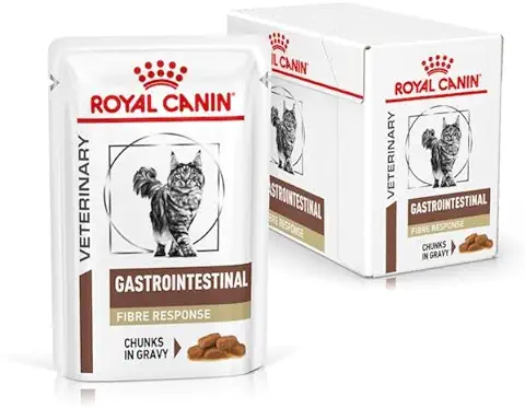 Royal Canin Gastro Intestinal Fibre Response | 12 x 85 g | Alimento Dietético Completo para Gatos Adultos | para Gatos con Estreñimiento Crónico o Problemas Gastrointestinales Similares  