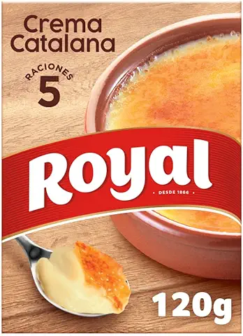 Royal Crema Catalana Tradicional, Preparado en Polvo 5 Raciones, 120 g  