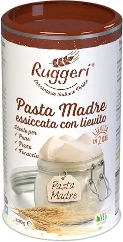 Ruggeri - Levadura de Masa Madre Seca (200g) - Activa | Ideal para Levadura Corta y Larga  
