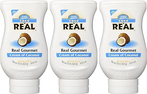 Simply Squeeze Coco RE'AL Cream of Coconut 22 Oz (Pack of 3)  