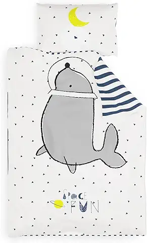 Sleepwise Ropa de Cama Infantil de 100 x 135 cm, con Certificación Öko-Tex, 2 Piezas, Juego de Ropa de Cama Infantil con Funda de Almohada de 40 x 60 cm, Microfibra Extrasuave, Ropa de Cama  
