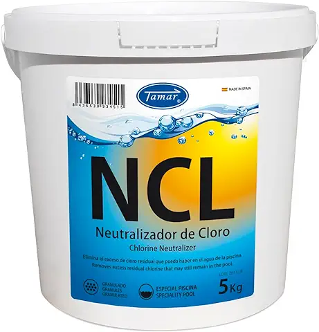 Tamar Neutralizador, Elimina Exceso Cloro, Apto Todo Tipo Piscinas, Granulado 5KG  