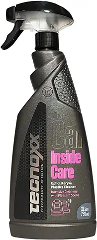 Tecnoxx – Inside Care │ Limpia Tapicerias Coche │Cuero Alcantara Plasticos y Tela │ Limpiador Interiores │ Envase Grande 750 mL con Pulverizador  
